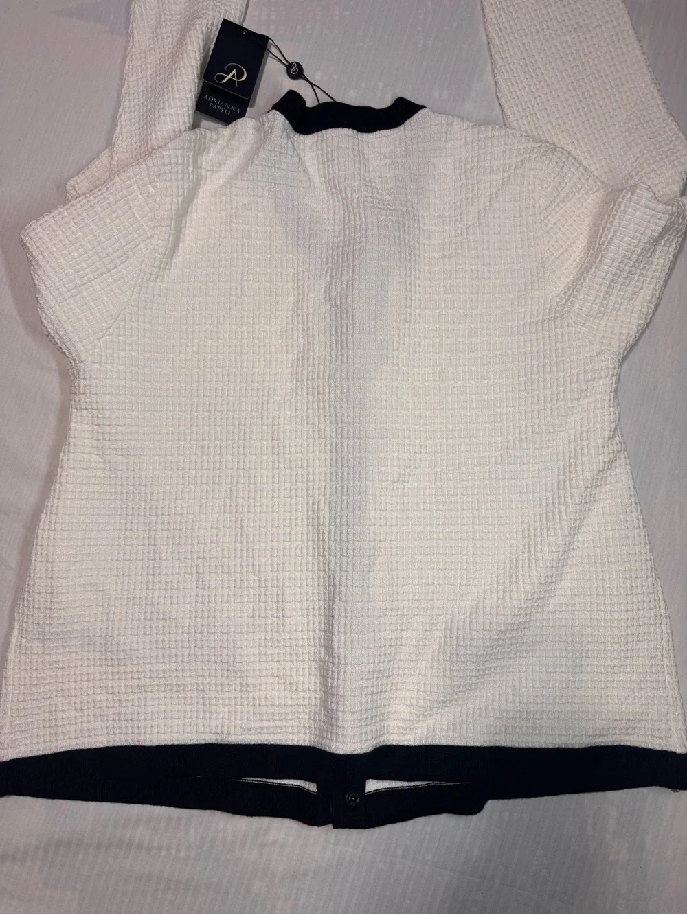 Michael Kors White Short-Sleeve Polo Blouse